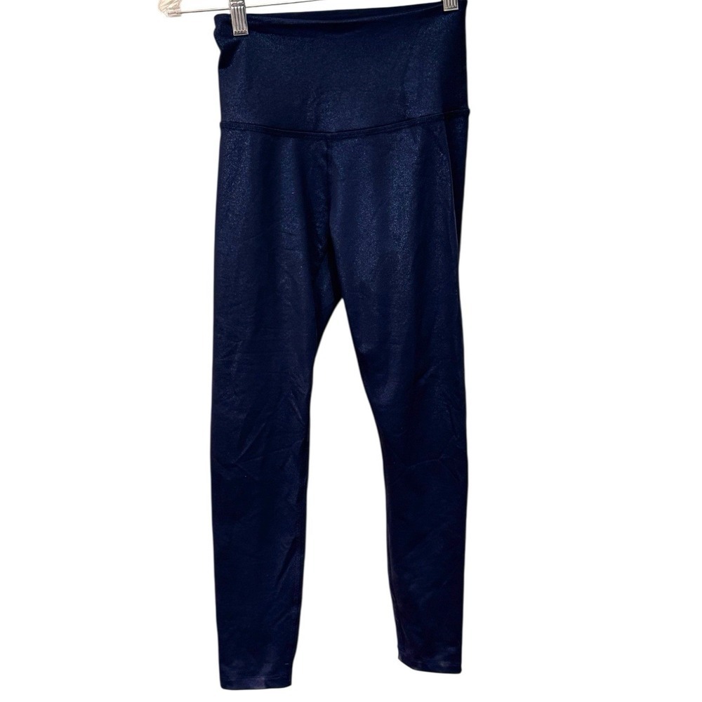 Beyond Yoga Twinkle High Waisted 7/8 Yoga Leggings Women's XS Nocturnal‎ Blue